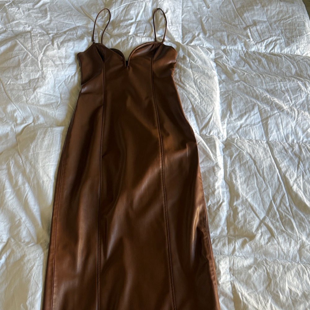 Zara Brown Midi Dress